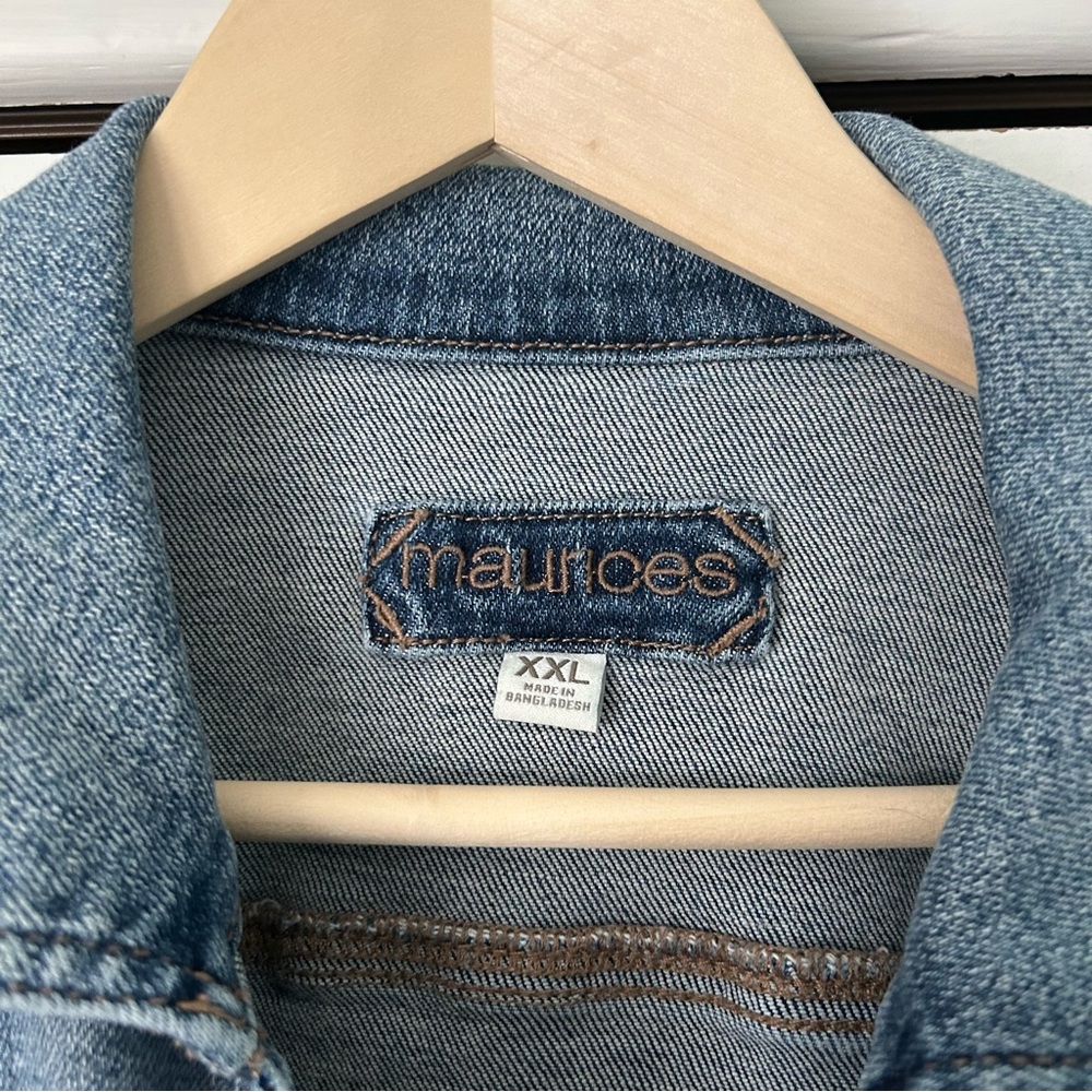 Distressed Denim Jacket - Picture 3 of 4